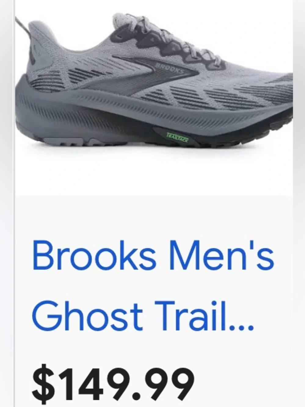 Brooks Men's Gray Athletic Running Shoes - Breathable Mesh. Size 14.